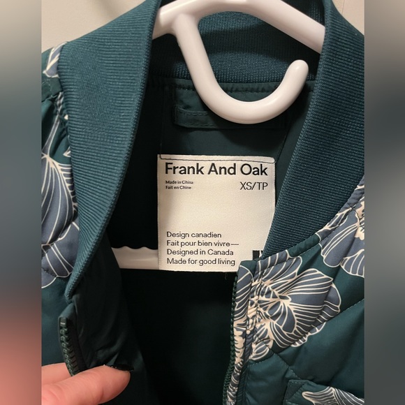 Frank & Oak Skyline Reversible Maxi Bomber Jacket XS EUC - Picture 5 of 5